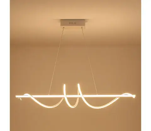Svietidlá  Stmievateľný LED luster na lanku LED/50W/230V 3000-6500K 100 cm + diaľkové ovládanie TA2316/W