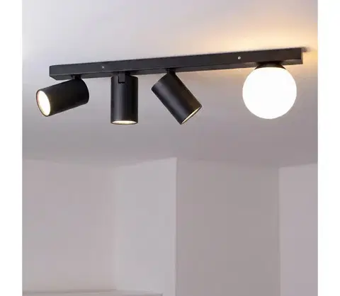 Svietidlá BRILAGI - Bodové svietidlo SELE BALL 3xGU10/30W/230V + 1xG9/10W čierna WO-AGN-40-BKL-OEM