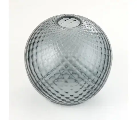 Lampy  Náhradné sklo k lustru a nástennému svietidlu DEVON E27 Ø 18 cm dymová sivá 7466