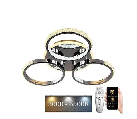 Svietidlá  LED Stmievateľný prisadený luster LED/60W/230V 3000-6500K + diaľkové ovládanie J3303/CH
