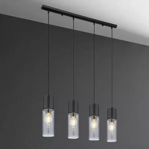 Moderné lampy do obývačky Luster 21000-4HB smoke LW4