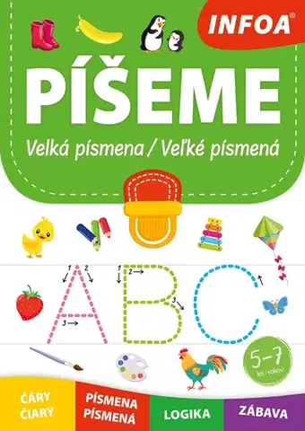 Príprava do školy, pracovné zošity Píšeme velká písmena / Píšeme veľké písmená