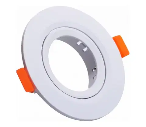 Svietidlá  Rámček pre podhľadové svietidlo GU10, priemer 9 cm, biely SR005