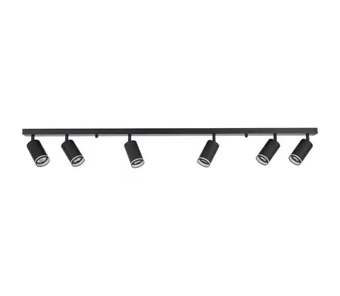 Svietidlá  Bodové svietidlo PIPE 6xGU10/10W/230V čierna ML2075