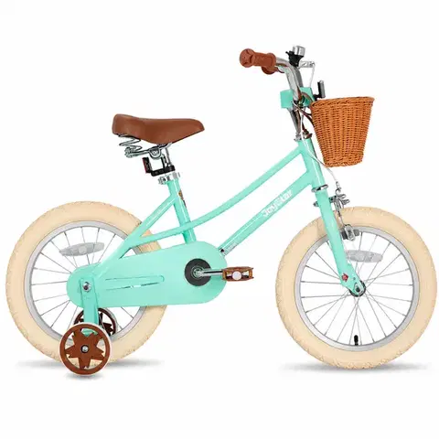 Bicykle Detský bicykel Joystar Retro 16" s košíkom • 104-135 cm mentolová