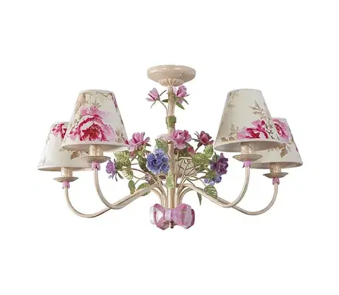 Svietidlá  Luster na tyči ROMANCE 5xE14/40W/230V 8905-cl153-aba01n-ct0504