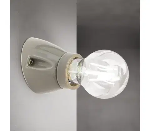 Svietidlá Orion - Nástenné svietidlo FROST 1xE27/60W/230V sivé WA 2-1367 grau/Kera