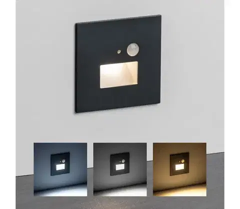 LED osvetlenie Greenlux LED schodiskové svietidlo s pohybovým senzorom LED/1,5W/230V 3000/4000/6000K antracit 