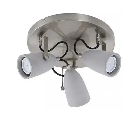 Svietidlá Briloner 2529-032 - LED Bodové svietidlo THIMBLE 3xGU10/5W/230V betón 2529-032