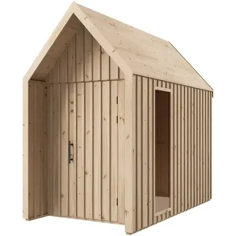 Drevené domčeky na záhradu Záhradný domček Swedish Barn 1629 prírodný V2