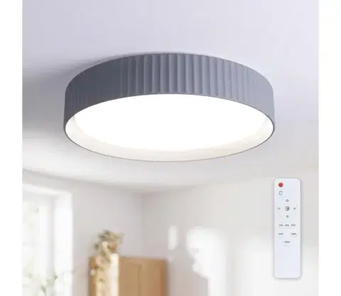 Svietidlá BRILAGI - LED stmievateľné stropné svietidlo LUCIA LED/48W/230V pr. 41 cm sivé+DO WO800-OEM39-40