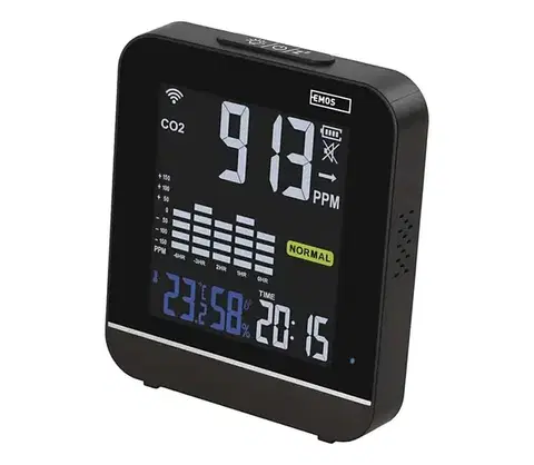 Predlžovacie káble  Inteligentný monitor kvality ovzdušia GOSMART 5V Wi-Fi E30300