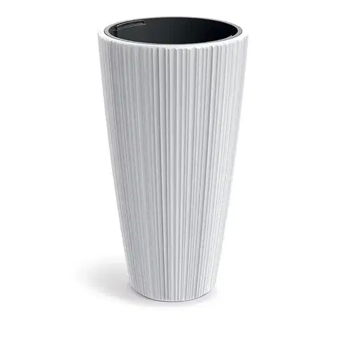 Kvetináče a truhlíky DHOR400-S449 plastový kvetináč 39 cm biela