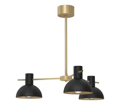 Svietidlá  Luster na tyči ESTATE MINI 3xE27/15W/230V čierna 4289