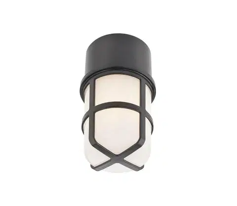 Záhradné lampy Redo 90195 - Vonkajšie bodové svietidlo TRITON 1xE27/28W/230V IP54 čierna 90195