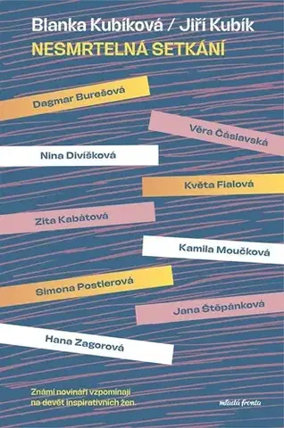 Fejtóny, rozhovory, reportáže Nesmrtelná setkání - Myšlenky inspirujících žen - Jiří Kubík,Blanka Kubíková
