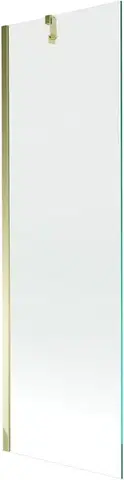 Sprchové dvere MEXEN/S - Next vaňová zástena FIX 60x150, transparent, zlatá 895-060-000-00-00-50