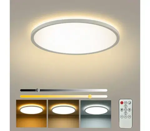 Svietidlá BRILAGI - LED Stmievateľné svietidlo ULTRA SLIM LED/24W/230V pr. 42 cm biele + DO BRI226