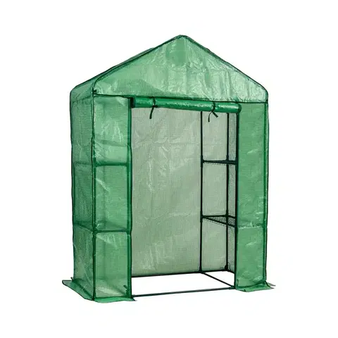 Fóliovníky NABBI Greenshelf balkónový fóliovník 70x140x200 cm zelená
