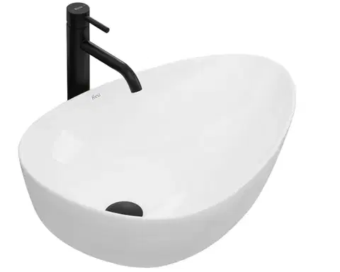 Umývadlá REA - Umývadlo na dosku Greta 56x39 biele REA-U8536