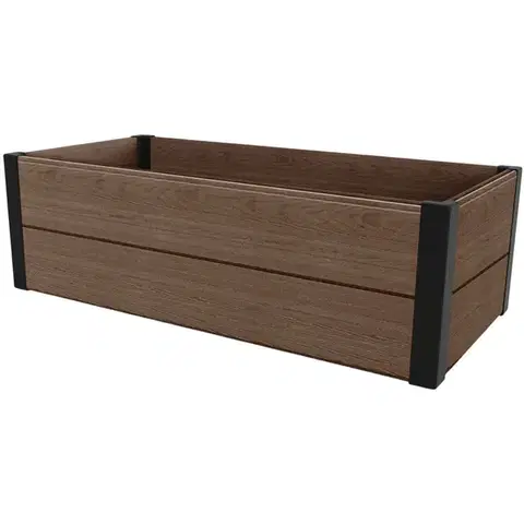 Kvetináče a truhlíky Keter Vyvýšený záhon hnedá, 106 x 32 x 50 cm, S