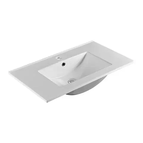 Umývadlá Mereo Nábytkové umývadlo SLIM, 81x46x18 cm, keramické, biele UC8146