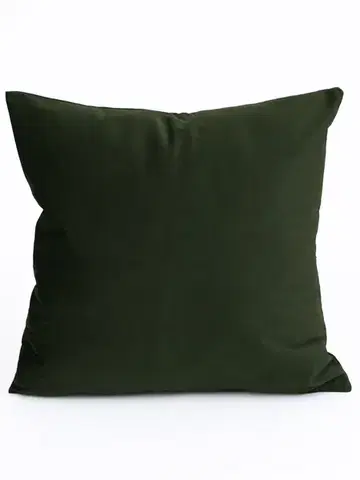Dekoračné obliečky MKLozkoviny.sk Zamatová obliečka na vankúš Cesar 40 x 40 cm - tmavo zelená-  -