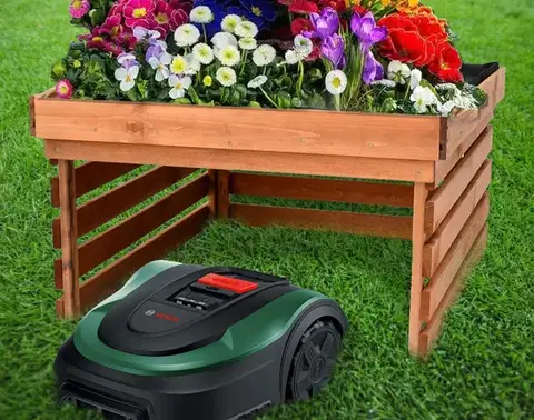 Záhrada Garáž pre robotickú kosačku Rojaplast