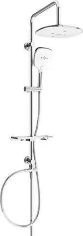 Kúpeľňové batérie MEXEN/S MEXEN/S - T17 sprchový set chróm / biela 798171793-02