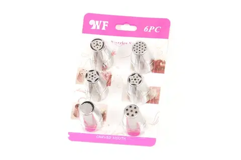 Dekorácie na torty MAKRO - Sada špičiek na zdobenie 6ks