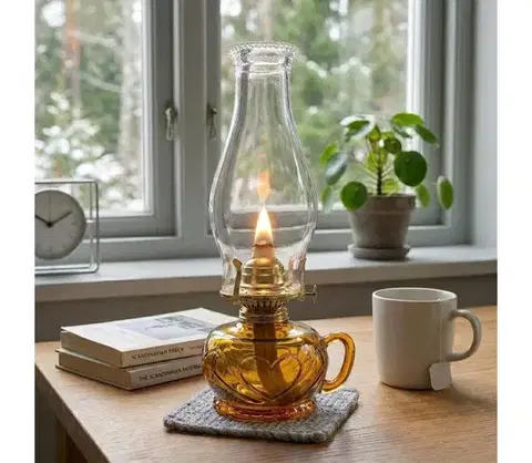 Lampy BRILAGI - Petrolejová lampa MERLIN oranžová 8590828169321