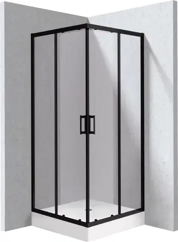 Sprchovacie kúty DEANTE - Funkia Evo štvorcový kút s vaničkou, 80x80 cm KYCZN088P