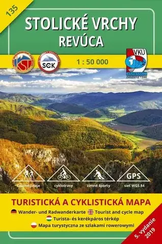 Slovensko a Česká republika Stolické vrchy - Revúca TM 135 - 1:50 000, 2019