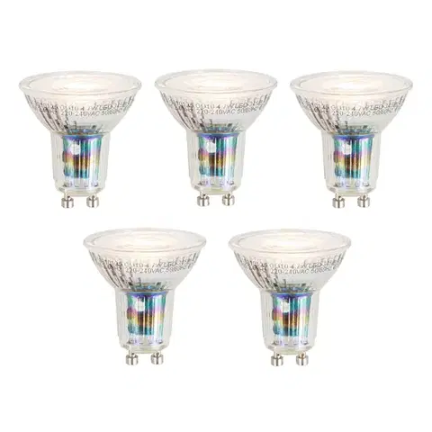 LED osvetlenie Sada 5 inteligentných stmievateľných LED žiaroviek GU10 50 mm 4,7 W 345 lm 2700 – 6500 K