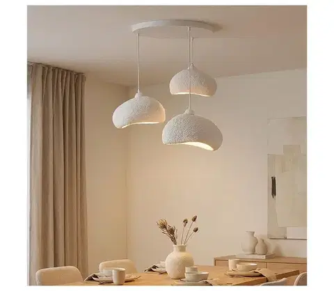 Svietidlá BRILAGI - Luster na lankách WABI SABI 3xE27/40W/230V priemer 60 cm biela 422WBL1110