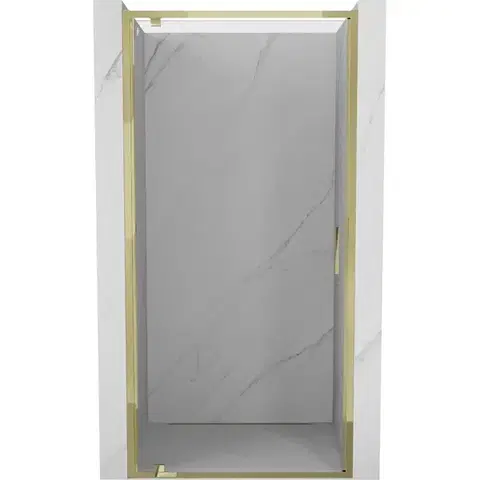 Sprchovacie kúty MEXEN - Exo sprchové dvere krídlové 65, transparent, zlatá 8181-065-000-50-00