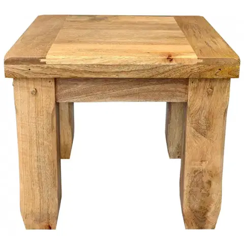 Odkladacie stolíky Odkladací stolík Devi 45x40x45 indický masív mango