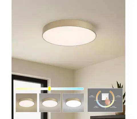 Svietidlá BRILAGI - LED stropné svietidlo POOL LED, 60 W, 230 V, 3000/4000/6000 K, priemer 50 cm, zlaté BRI1025