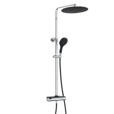 Kúpeľňové batérie Eisl Eisl - Sprchový set vrátane termostatické batérie GRANDE VITA BLACK DX1103CST