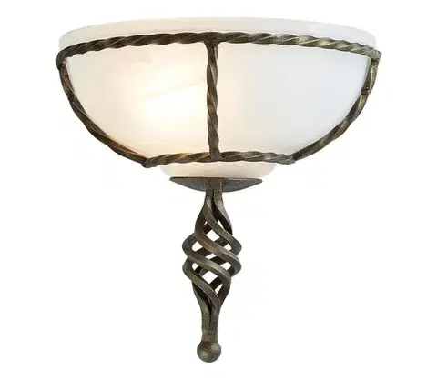 Svietidlá Elstead PB-WU-BLK-GOLD - Nástenné svietidlo PEMBROKE 1xE27/60W/230V PB-WU-BLK-GOLD