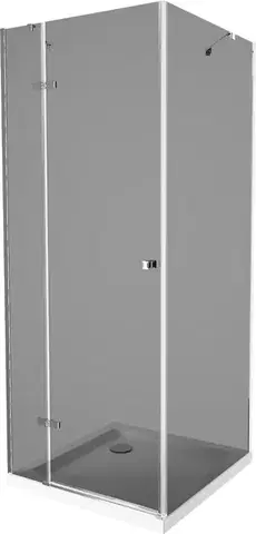 Vane MEXEN/S - Roma sprchovací kút 70x70, grafit, chróm + biela vanička so sifónom 854-070-070-01-40-4010