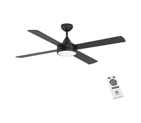 Ventilátory Eglo 35085 - LED Stmievateľný stropný látor TRINIDAD LED/20W/230V + DO čierna 35085