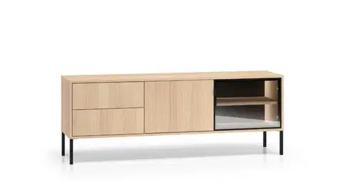 TV stolíky ArtMLM TV stolík ABEREN 04 | dub lindberg