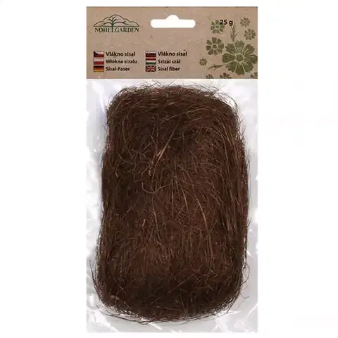 Bytové dekorácie Vlákno sisalové hnedé 25g