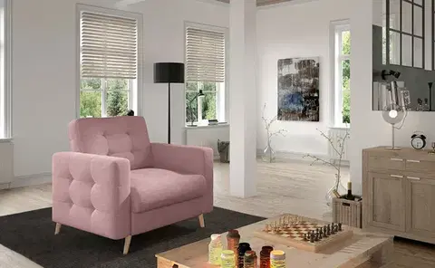 Kreslá NABBI Aveza 1F kreslo ružová