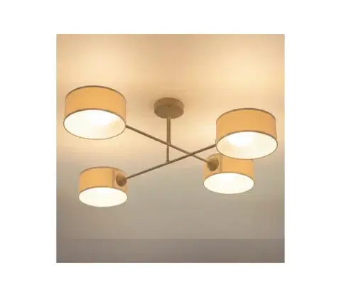 Svietidlá BRILAGI - Prisadený luster VIRGO 4xE14/40W/230V krémová/zlatá H0340