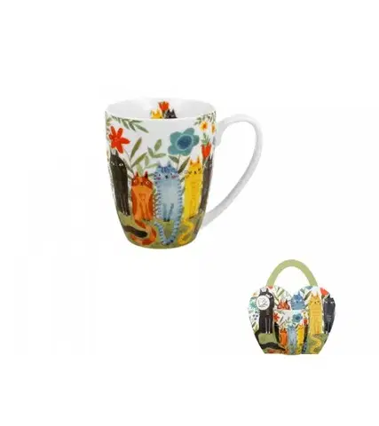 Hrnčeky, šálky, podšálky DUO - Hrnček 360ml Garden Cats