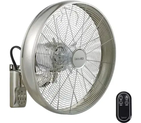 Ventilátory Lucci air 213126 - Nástenný látor BREEZE 55W/230V matný chróm + DO 213126EU