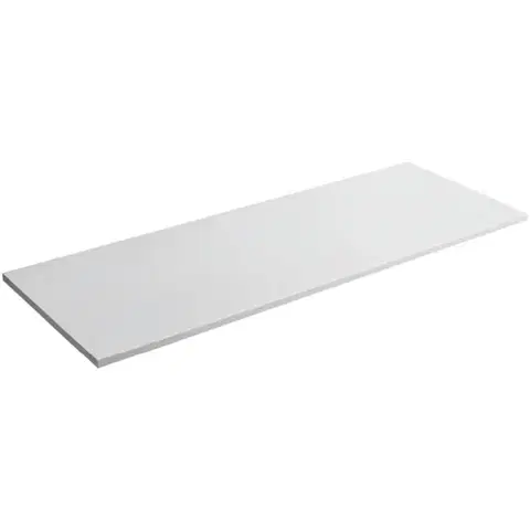 Kúpeľňový nábytok CERANO - Kúpeľňová doska z liateho mramoru Elanys - biela matná - 120x1,2x46 CER-662038