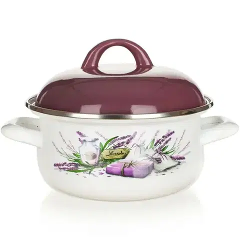 Hrnce Banquet LAVENDER smaltovaný kastról 18 cm, pr. 18 cm